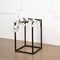 2 pcs 12" tall Matte Black Geometric Metal Stands Wedding Flower Vase Holders